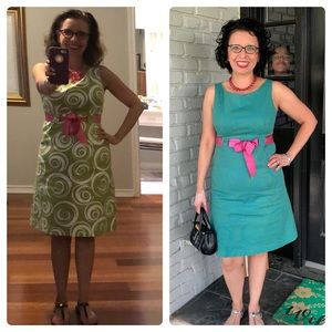 Vintage Dress! From green to Teal!
